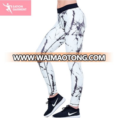 young sexy girl tight pants video fashion new design printed long sports pants