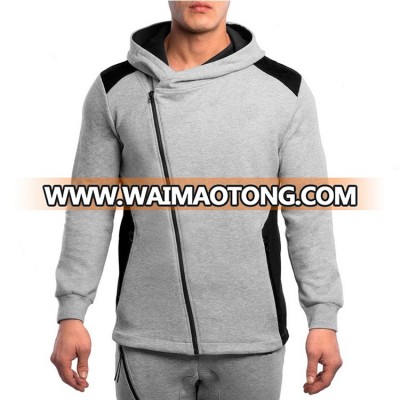 custom plain hoodies long sleeve raglan zipper up bulk hoodies men